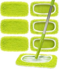 6 Pack Reusable Microfiber Mop Pads Compatible with Swiffer Sweeper Mop,