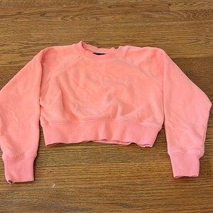 Katie J NYC Girl’s Cropped Orange Sweatshirt Size S
