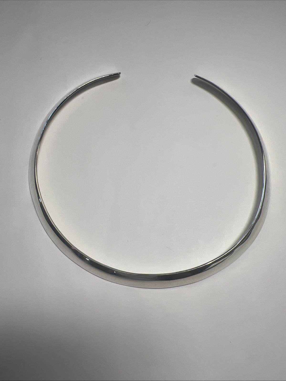 Solid Sterling Silver Torque Choker Necklace 925 … - image 21