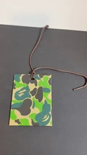 A Bathing Ape BAPE Green Camo Hang Tag w/ String – Authentic Streetwear...