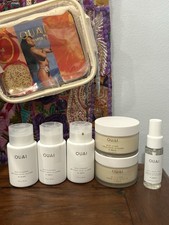 Authentic Ouai St. Barts Cleanser Creme Mist And Pouch Travel Size Set Of 7 New