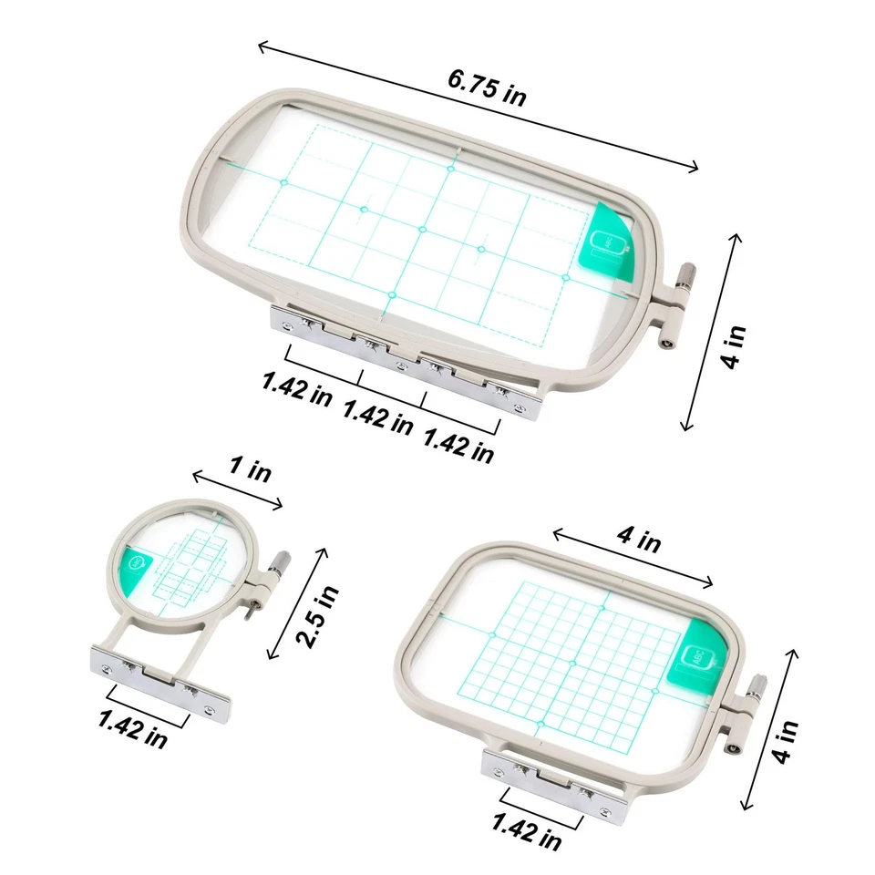 Sew Tech Embroidery Hoops for Brother SE700 PE535 SE600 PE545 SE400 PE570 SE... - Image 3 of 4