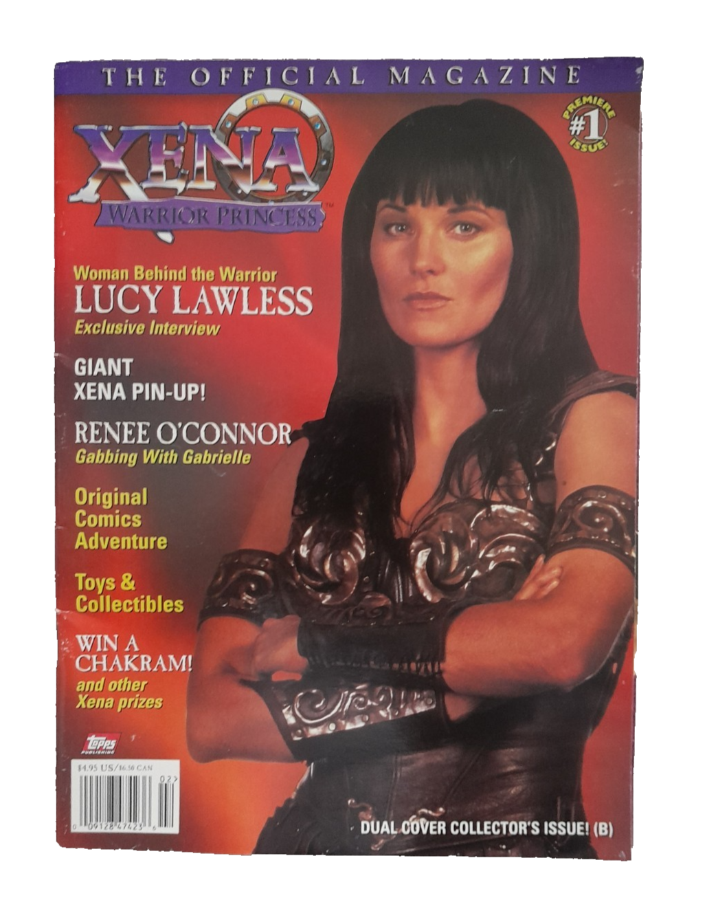TOPPS XENA WARRIOR PRINCESS THE OFFICIAL MAGAZINE ISSUE #1 + POSTER LUCY LAWLESS