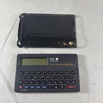VTG Seiko Instruments SII Electronic Solar Pocket Thesaurus Spell Checker 1980's
