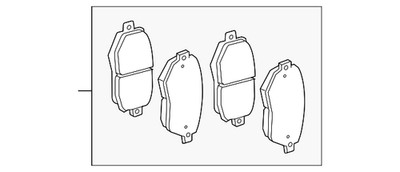 Genuine Lexus 2006-2015 Lexus - Disc Brake Pad Set Front 04465-30340