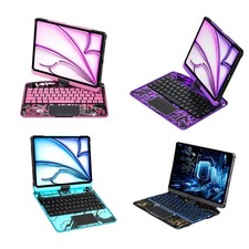 New 360-degree Rotating Backlit Bluetooth Keyboard iPad 10th 10.9-in iPadPro M4