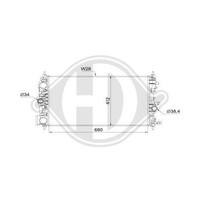 1X KüHler, MotorküHlung Diederichs DCM2714 Passend FüR Opel