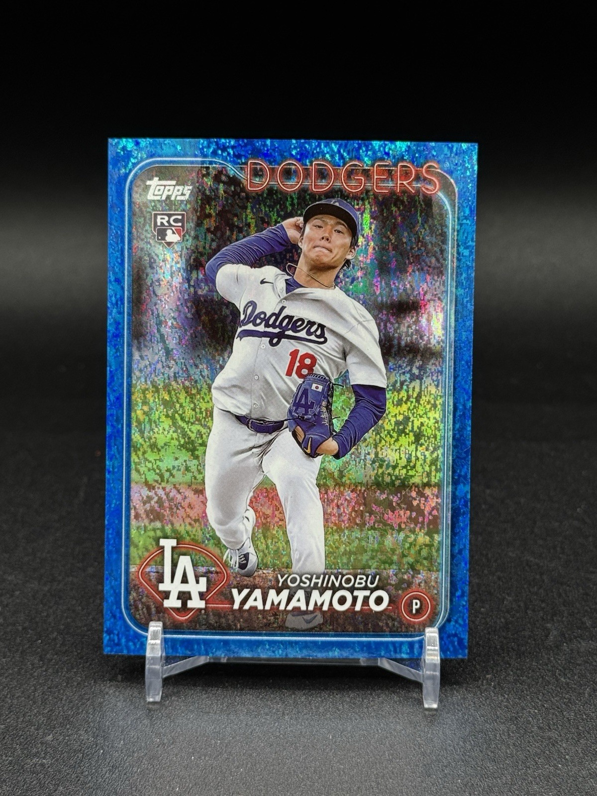 2024 Topps Series 2 - Yoshinobu Yamamoto #553 Blue Foil /999 (RC) Dodgers Rookie