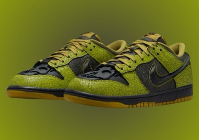 Nike Dunk Low Retro QS ''Halloween Skull'' Men's Size 11.5 [HV6103-300] No lid