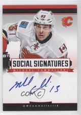 2013-14 Panini Playbook Social Signatures Mike Cammalleri #SS-MI Auto 0c3