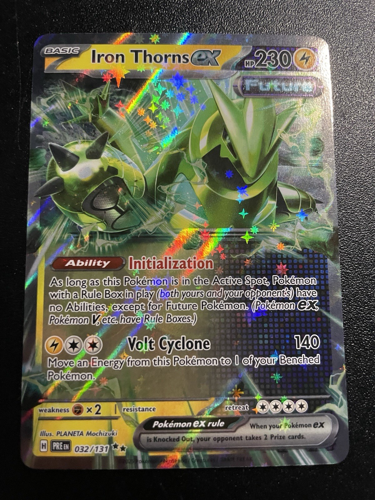 Iron Thorns ex 032/131 Prismatic Evolutions Holo RR NM Pokemon Card 2025
