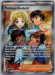 Paldean Student 230/091 Paldean Fates Ultra Rare Full Art Trainer