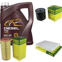 Mann Inspektionspaket Filterset 5L Mannol Diesel TDI 5W-30 FüR VW Lupo 1.4 FSI