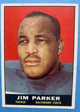 1961 Topps - Jim Parker #6 Baltimore Colts Football Card No Creases
