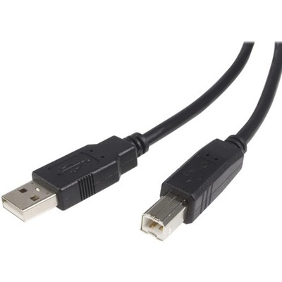 StarTech.com 3 ft USB 2.0 Certified A to B Cable - M/M 3 feet, Black 