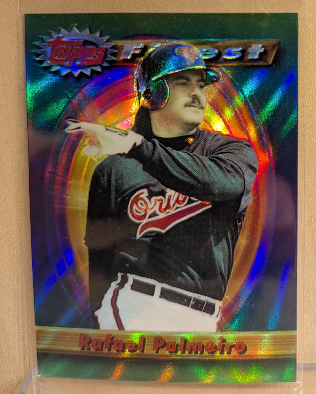 1994 Topps Finest REFRACTOR #227 Rafael Palmeiro Orioles RARE ICONIC PARALLEL
