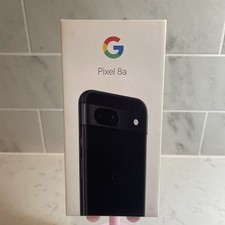 Google Pixel 8a BRAND NEW FACTORY SEALED 128GB Obsidian Black T-Mobile