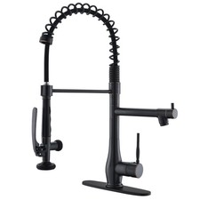 GIMILI Oil Rubbed Bronze Kitchen Faucet with Pull Down Sprayer Single ORB