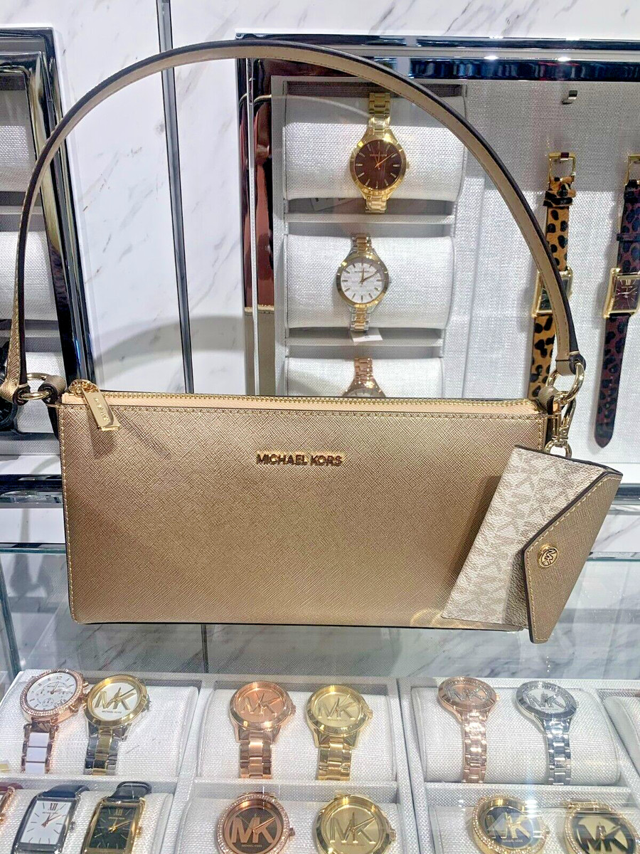Michael Kors Vincent MD Pouchette Shoulder Bag w/Attached