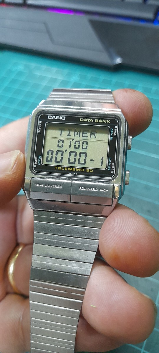 Vintage (1984) Rare Casio DB-500 Data Bank Watch LCD *AKA Telememo