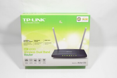 TP-LINK Archer C50 AC1200 Wireless Dual Band Router NEW Free Shipping