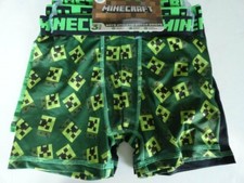 NWT Minecraft Boy's Medium 8 Athletic Boxer Briefs Moisture Wicking