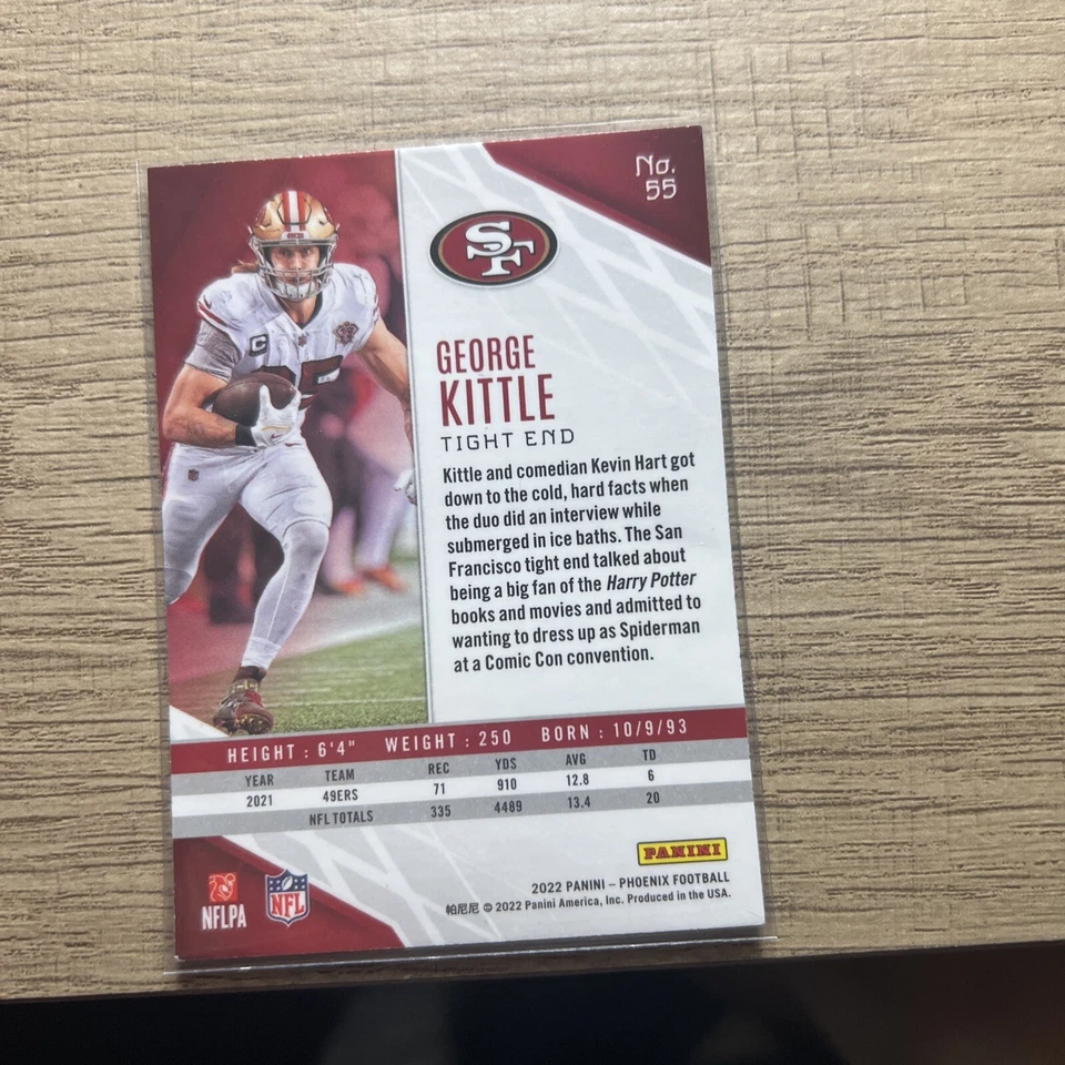 2022 Panini Phoenix - Red #55 George Kittle /250 - Image 2 of 2