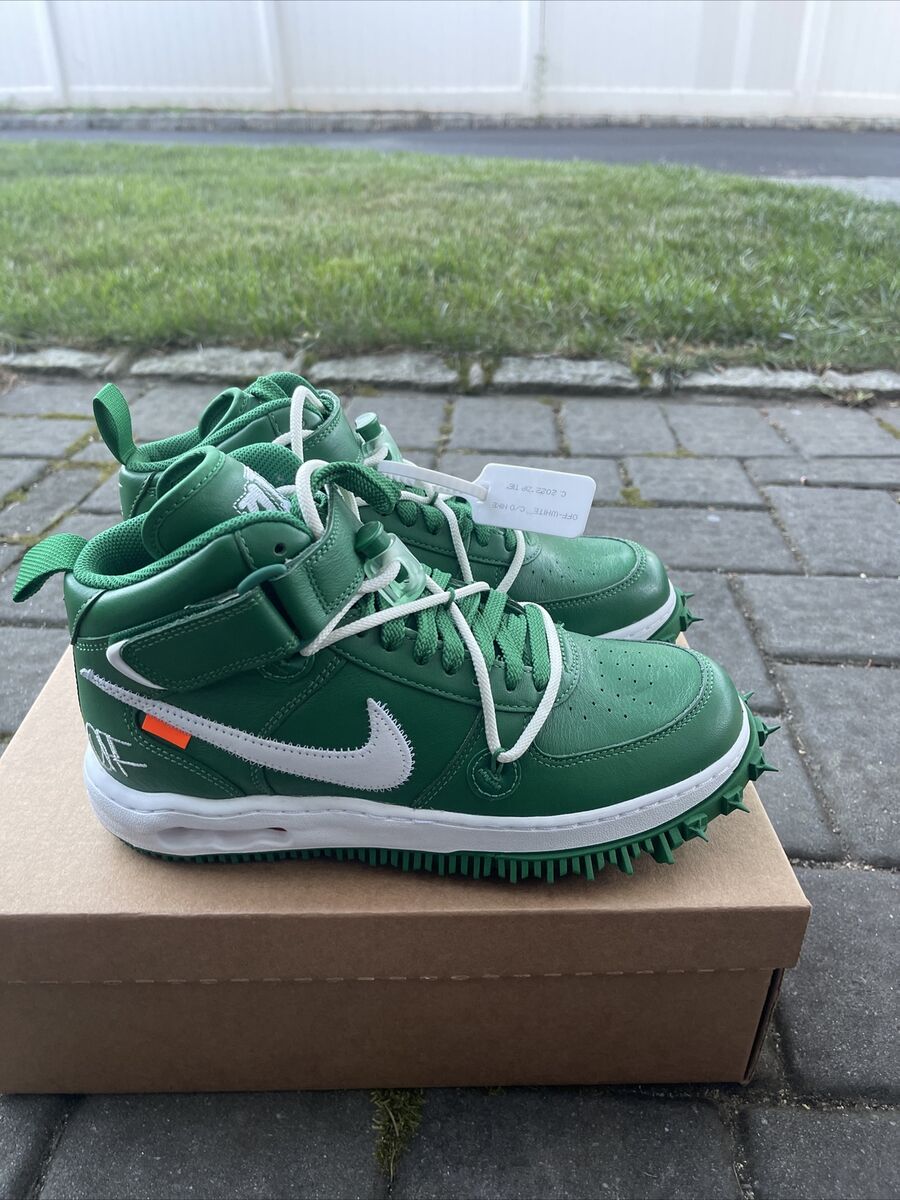 Misterio Envío Sabor Size 8 - Nike Air Force 1 x Off-White Mid Pine green Authenticated | eBay