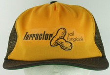 soil fungicide snapback truckers hat cap farmers usa deadstock mustard brown