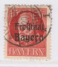 German States BAVARIA 1919 15pf Used Stamp A25P52F20191