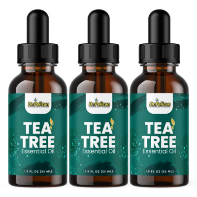 Tea Tree Essential Oil Drops-Health/Hygiene-3 Bottles-165ml(1.9fl oz)