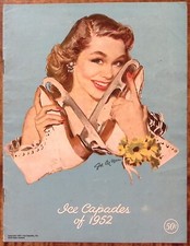 ICE CAPADES OF 1952 SOUVENIR PROGRAM JOE DE MERS WALT DISNEY CINDERELLA Z5662