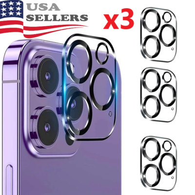 For iPhone 16 15 14 12 11 Pro Max Tempered Glass Camera Lens Cover Protector LOT