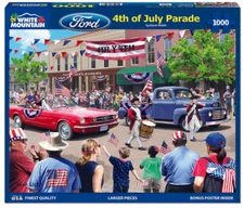 Puzzle - 4th of July Parade - Classic Mustang & More! - 1000 Piece Puzzle * NEW!