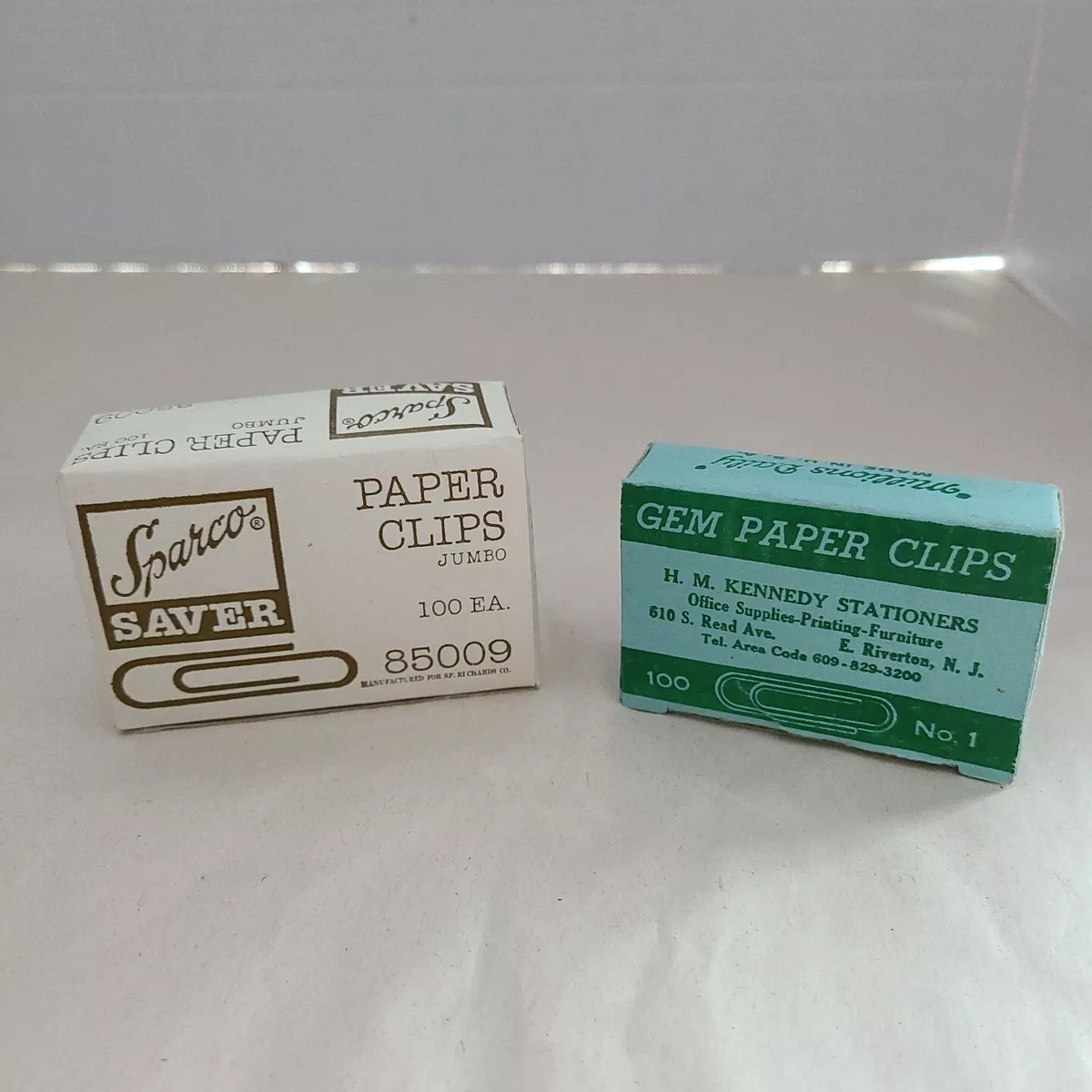 Vintage Office Supply Lot of 2 Noesting Sparco Gem Paper Clips eBay