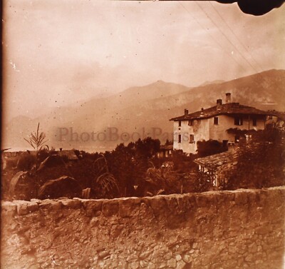 ITALY Surroundings of Bellagio Photo Stereo Plate Vintage V21L23n