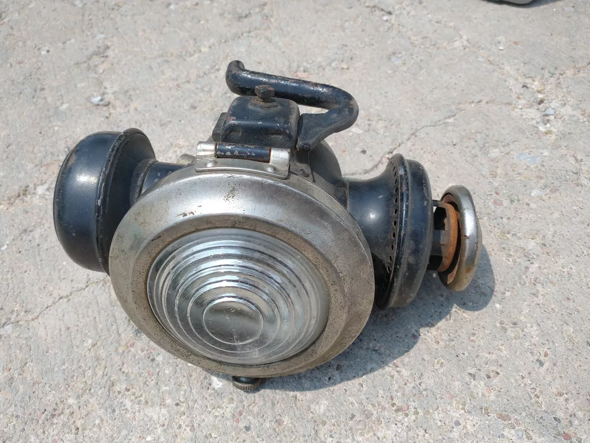 vintage Model T Ford cowl side lamp old electric conversion