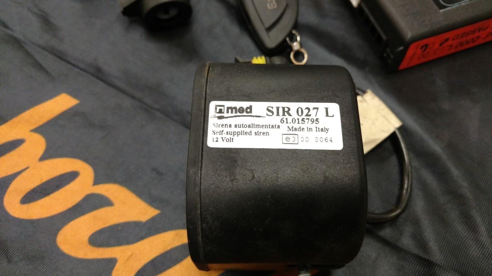 LAMBORGHINI MURCIELAGO KEY MED IGNITION ALARM UNIT ASSEMBLY OEM TO START DRIVE 