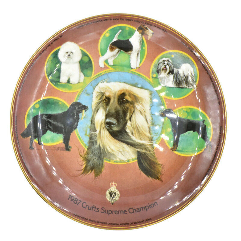 Afghan Hound 1987 Crufts Supreme Champion Commemorative Plate