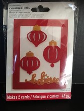 Christmas Light Up Card Kit BELIEVE Recollections Makes 2 - 43pc New