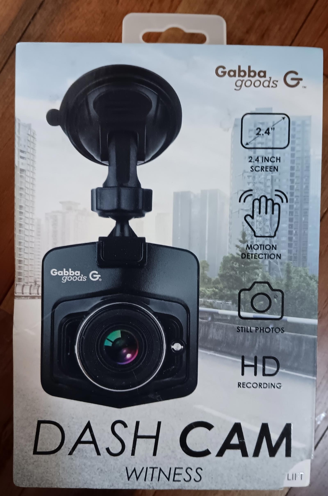 Gabba Goods 2.4 Inch HD Dash Cam with Clear Witness Recording