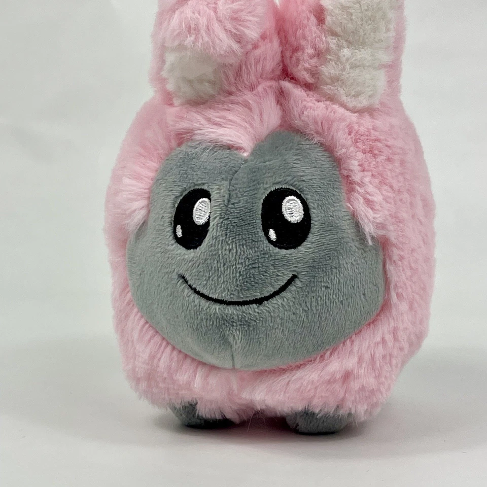 Kidrobot x Kozik Litton 5” Small Pink Springtime Bunny Plush 2017 Gray Face Toy - Image 2 of 4