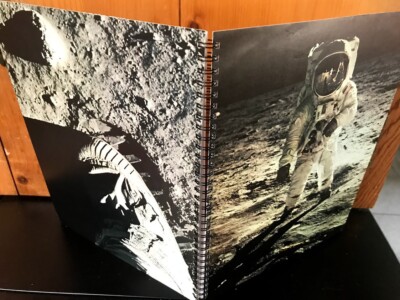  Apollo 11 moon walk by Neil Armstrong LIFE MAGAZINE (ALBUM COVER NOTEBOOK)!!