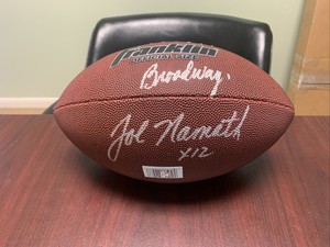 joe namath autographed football