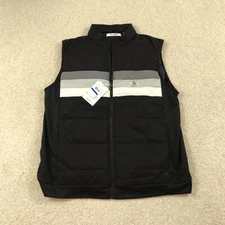 Original Penguin Sport Vest Mens XL New Full Zip Black