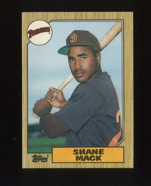1987 TOPPS TRADED TIFFANY #69T SHANE MACK ROOKIE RC SAN DIEGO PADRES