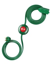 DEWENWILS 12 FT Extension Cord with ON/Off Foot Switch Flat Plug 2Prong 3 Outlet