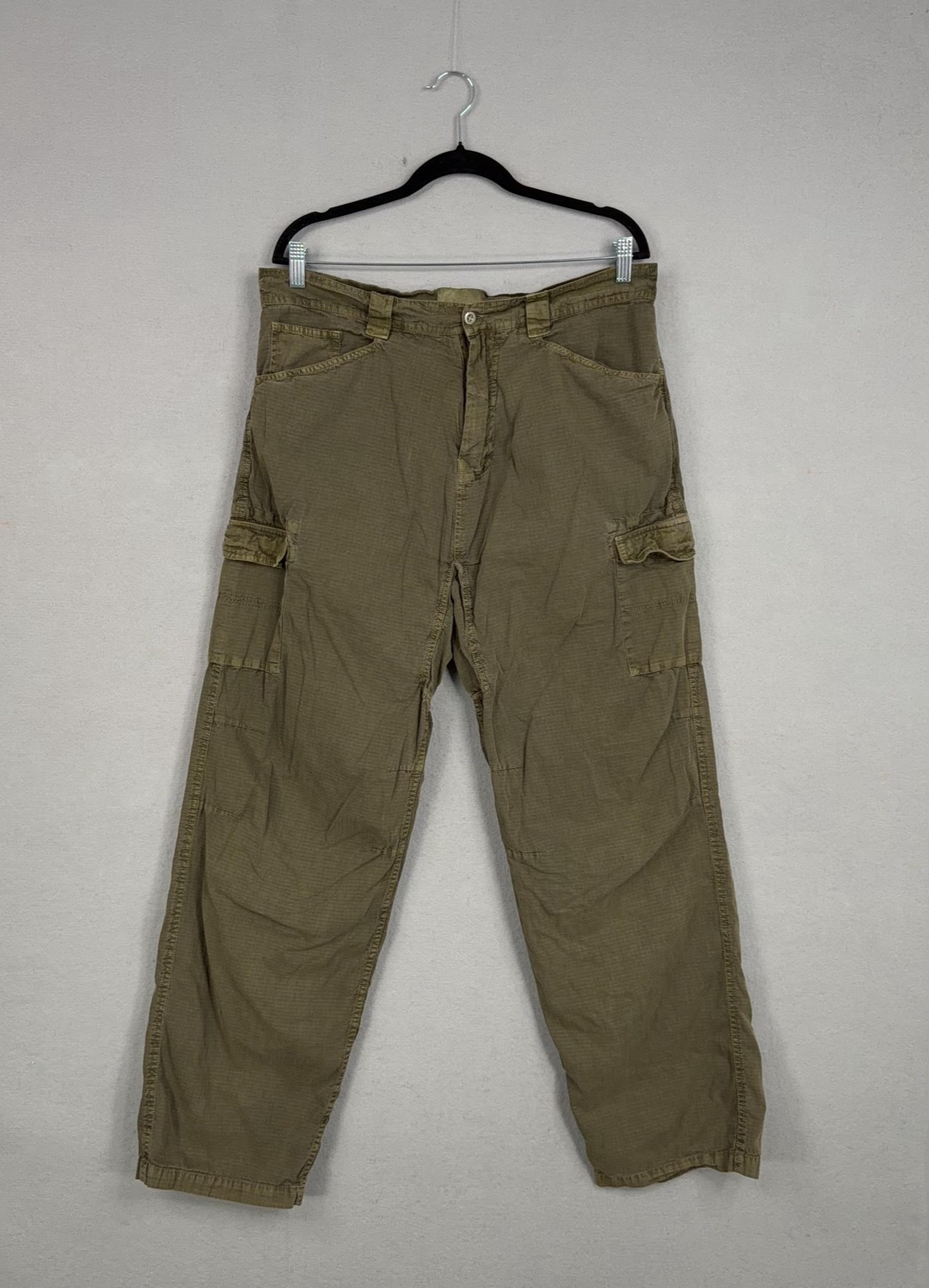 Gramicci Pants Mens 36 Olive Green Cargo Ripstop Hiking Outdoor Skater Sports