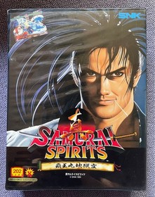 Neo Geo console, 2 controllers, 5 ROM cartridges, and 1 memory card.Tested 