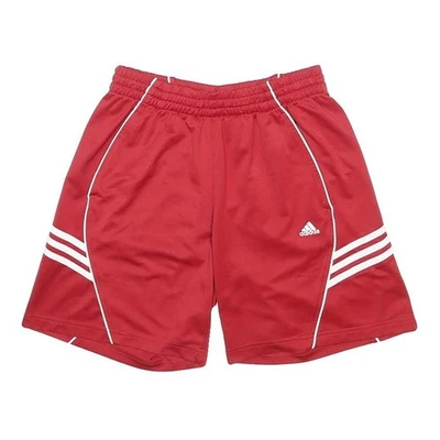 ADIDAS Homme Short de Sport Décontracté Rouge Polyester Léger, Taille M - Photo 1/4